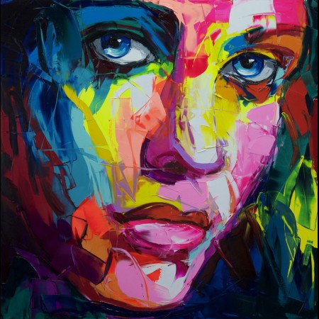 Francoise Nielly Portrait Palette Painting Expression Face158